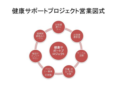 健康サポートプロジェクト営業図式